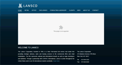 Desktop Screenshot of lansco.com