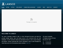 Tablet Screenshot of lansco.com